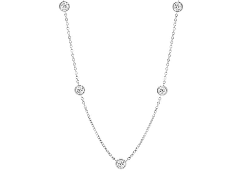Diamonds by the Yard Necklace in white gold