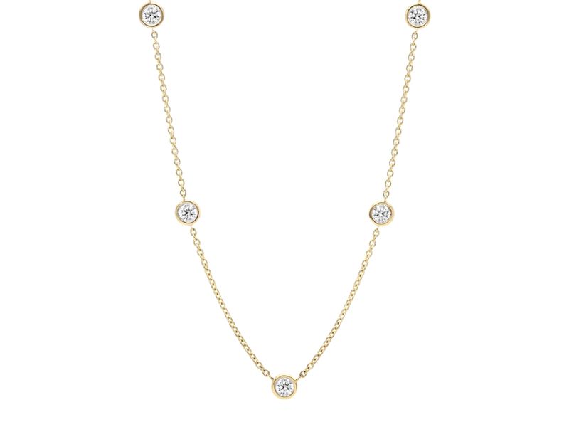 Diamonds by the Yard Necklace in yellow gold