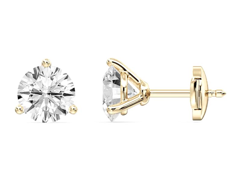 Martini-Set Round Studs in yellow gold