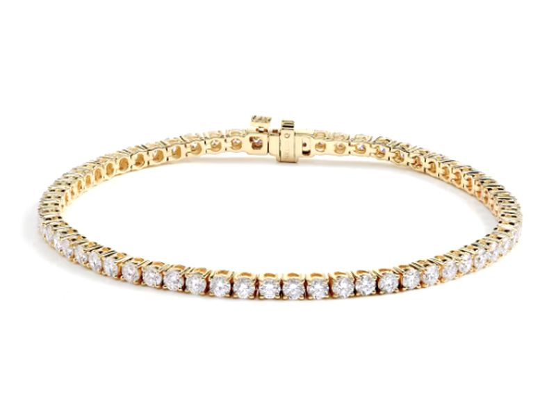 Petite Tennis Bracelet in yellow gold