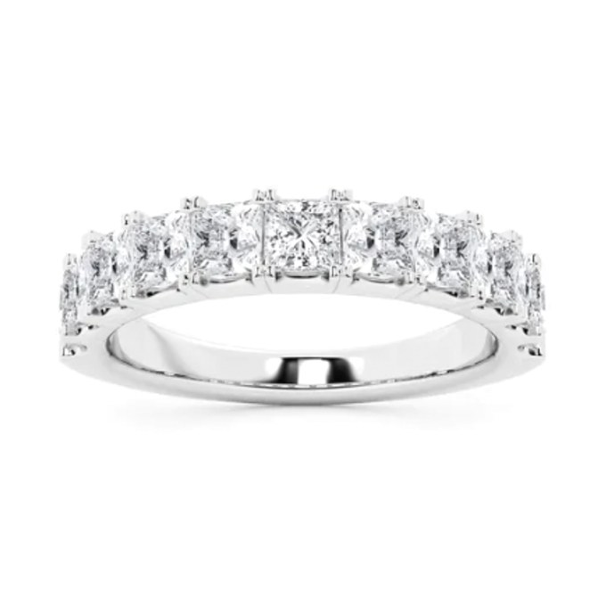 Princess Wedding Band wedding band in white gold — Jewelry by Allen Joseph, Mahwah NJ
