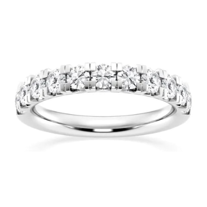 Round Wedding Band wedding band in white gold — Jewelry by Allen Joseph, Mahwah NJ