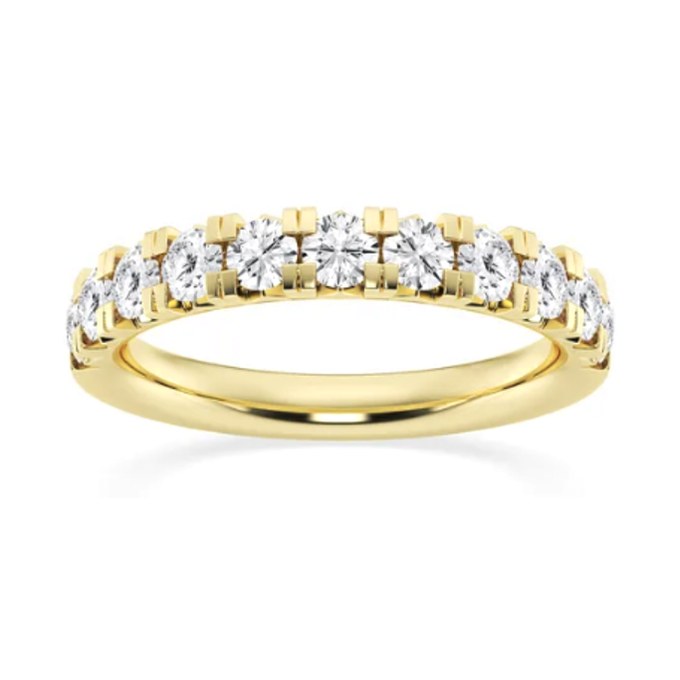 Round Wedding Band wedding band in yellow gold — Jewelry by Allen Joseph, Mahwah NJ